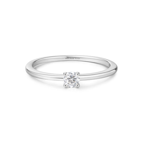 Silver Classic Slim Stacking Ring